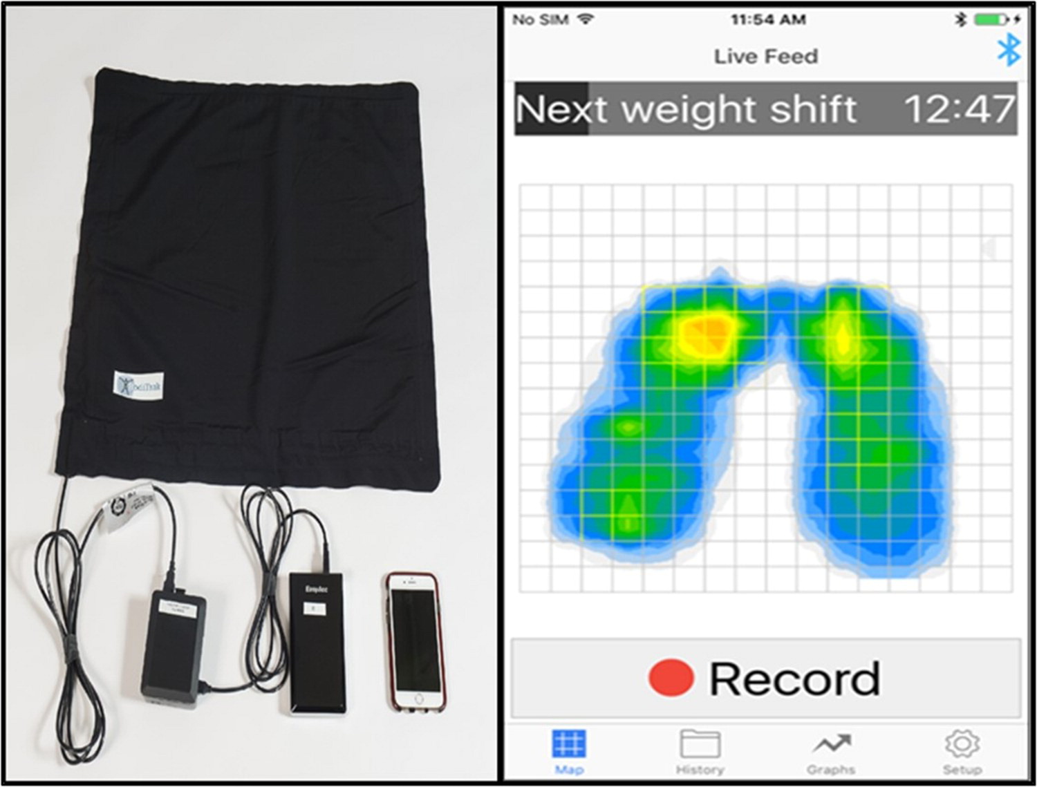 Smarter Rollstuhl mit Tracking der Druckbelastung