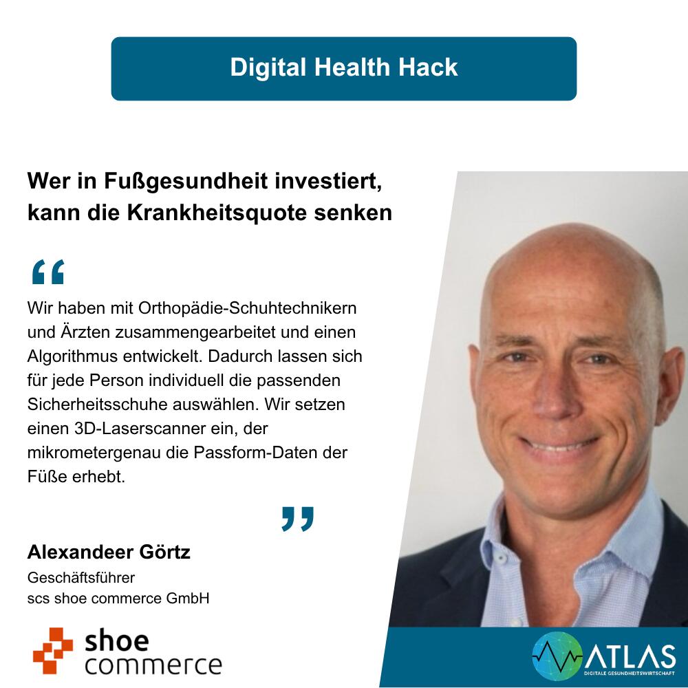 Telemedizinische Fußvermessung für höhere Prävention – Alexander Görtz scs shoe commerce