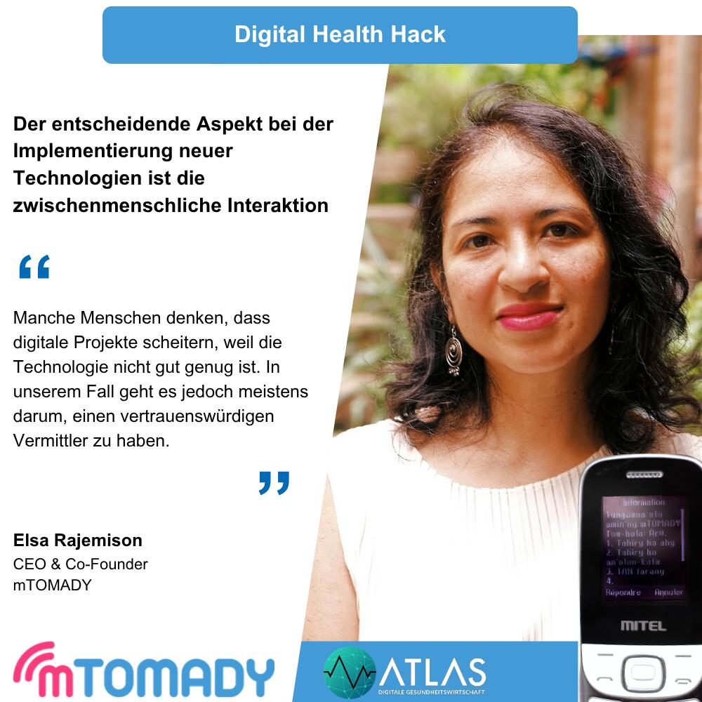 Implementierung digitaler Gesundheitstechnologien – Elsa Rajemison mTomady